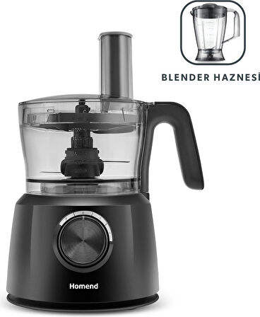 Homend Functionall 2845H Blender Hazneli Mutfak Robotu Siyah