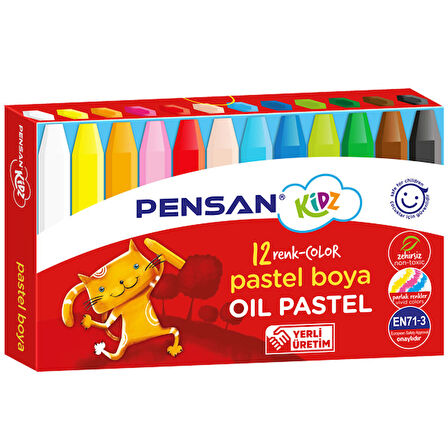 Pensan Pastel Boya Kidz 12 Renk 98060