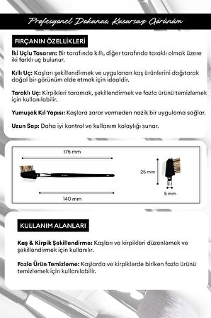 Kaş & Kirpik Fırçası Cre'Ars Eyelash & Brow Brush #125
