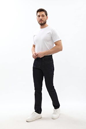 Erkek Regular Fit Lacivert Jean Pantolon