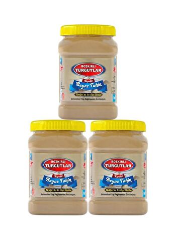 Beyaz Kepekli Tahin Özel Üretim 930g x3