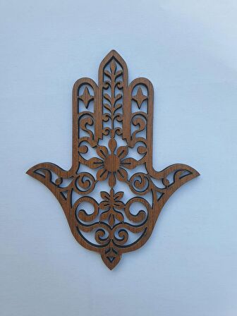 9x10 cm Fatıma'nın Eli Ahşap Magnet