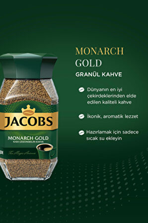 Jacobs Monarch Gold Granül Kahve Cam Kavanoz 100 gr