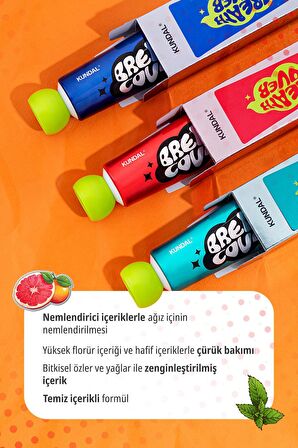 Bitkisel Özlü, Nane Aromalı Diş Macunu KUNDAL Deep Breath Cover Toothpaste (Herb Mint)