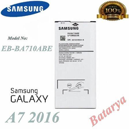 Samsung Galaxy A7 2016 Batarya A710 Eb-Ba710Abe  Uyumlu Batarya