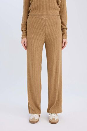 DeFacto Pantolon Traditional Flare Fit Düz Paça Fitilli Kaşkorse D6050AX24AUBG706