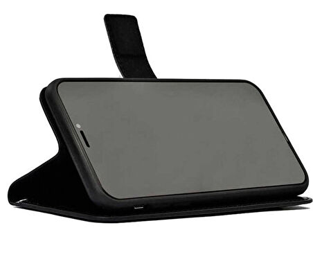 Samsung Galaxy A71 Uyumlu Kapaklı Cüzdanlı Kılıf Kartvizit Gözlü