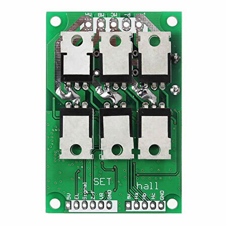 Dc 12v 36v 15a 500w Fırçasız Motor Sürücü Pwm Bldc Kontrol Kartı Jyqd-v7.3e2 120 Derece