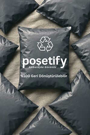Gri Cepsiz Kargo Poşeti 40x50+5 cm | Yapışkan Bantlı Kargo Zarfı | 5000’li E-Ticaret Poşeti