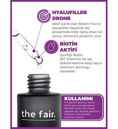 the fair. Drone-targeted Biotin Dökülme Önleyici Vegan Saç Serumu %1 Hyalufiller Drone Biotin 50 ml