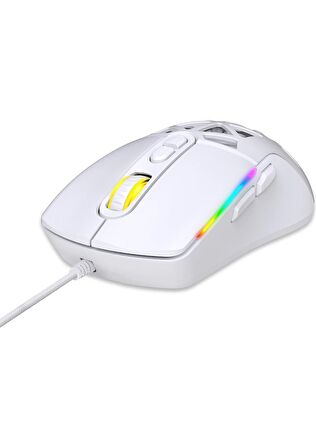 Claw's Nexus X1 12800 Dpi Makro Yazılımlı & Değiştirilebilir Kapaklı RGB Gaming Mouse - Beyaz