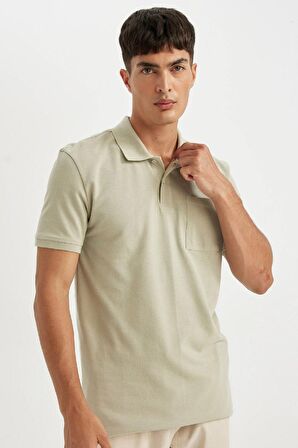 DeFacto New Regular Fit Kısa Kollu Pike Basic Düz Polo Tişört D4610AX24SMKH478