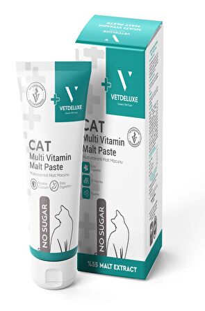 VETDELUXE Multivitamin Malt Paste Taurin ve 13 Farklı Vitamin İçeren Malt Macun 100 Gr