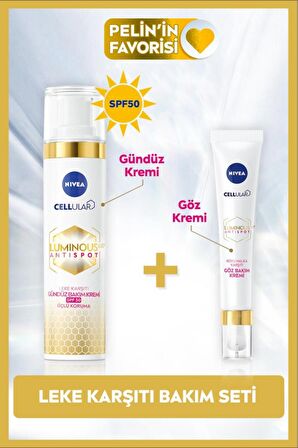 Nivea Luminous630 Leke Karşıtı Gündüz Yüz Bakım Kremi 40ml, Luminous630 Koyu Halka Karşıtı Göz Kremi 15ml