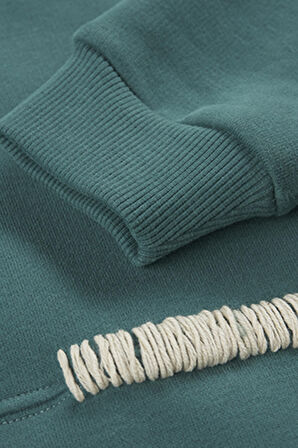 Erkek Çocuk Kapüşonlu Sweatshirt Yeşil