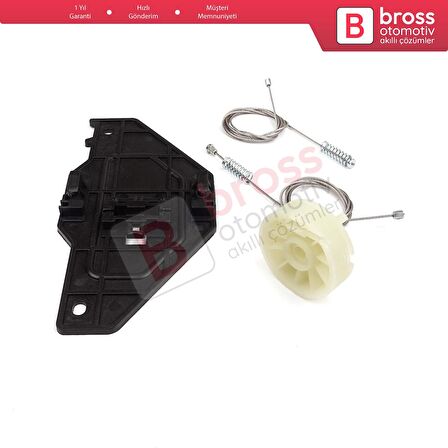 Peugeot Partner Citroen Berlingo MK2 B9 2008-2018 9222EQ İçin Elektrikli Ön Sağ Cam Kriko Tamir Seti