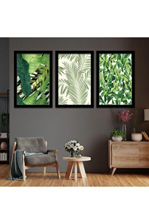 Beyaz Ahşap Çerçeveli Sevimli Hayvanlar