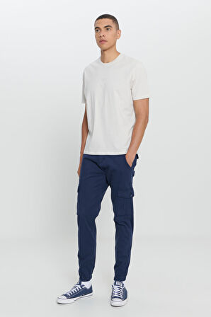 Comfort Fit Rahat Kesim %100 Pamuk Bisiklet Yaka Tişört