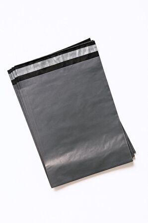 Gri Cepsiz Kargo Poşeti 22x30+5 cm | Yapışkan Bantlı Kargo Zarfı | 25’li E-Ticaret Poşeti
