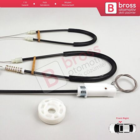 Porsche Boxster MK2 Cayman 987 2004-2013 Convertible Coupe 98754207601 İçin Sağ Cam Kriko Tamir Seti