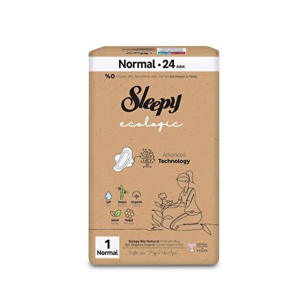 Sleepy Ecologic Premium Plus Normal Hijyenik Ped 24 Adet