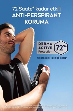 Nivea Men Erkek Sprey Deodorant Black&white Invisible Original 150ml, 72 Saat Anti-perspirant Ter Koruması