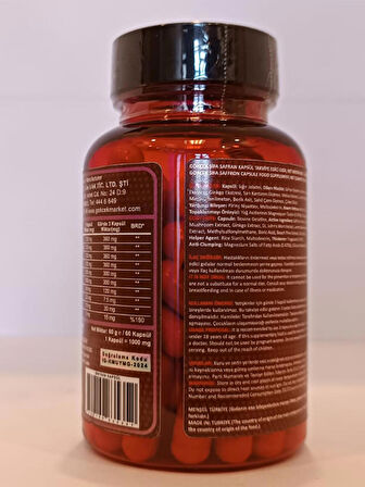 Safran Kapsül (SAFFRON CAPSULE) 60 Adet
