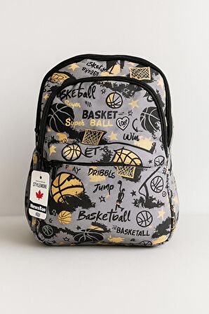 NewBag BASKETBOL ERKEK SIRT OKUL ÇANTASI-3'LÜ SET  (YENİ SEZON)