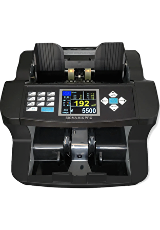 Sigma Mix Pro Para Sayma Makinesi Tl,€,$,£ Karışık Sayım Para Sayma Makinesi