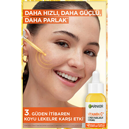 Garnier Vitamin C+ Süper Parlaklık Serumu (Niasinamid, Salisilik, Melasyl)