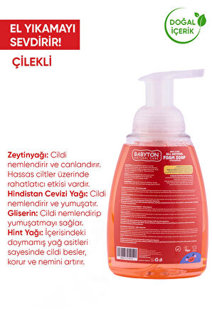 Babyton Doğal Çilekli Köpük Sabun 350 ml
