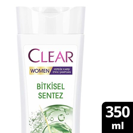 Clear Women Bitkisel Sentez Kepeğe Karşı Şampuan 350 ml