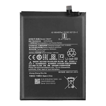 Xiaomi Redmi K40 ile Uyumu İthal Pil BM4Y