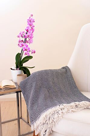 Tabu Home Dokuma Cozy Comfort Siyah Tv Battniyesi