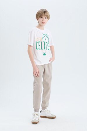 DeFacto Erkek Çocuk NBA Boston Celtics Bisiklet Yaka Kısa Kollu Tişört D9549A825SMWT34