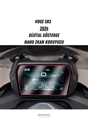 Voge SR3 2024 Dijital Gösterge Uyumlu Nano Ekran Koruyucu