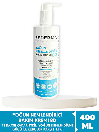 Zederma Yoğun Nemlendirici Cilt Bakım Kremi 8d 400ml