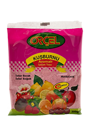 Orçel Kuşburnu Aromalı İçecek Tozu Oralet Çay 300gr.