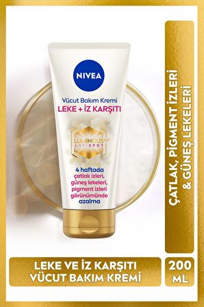 Nivea Luminous630 Leke Iz Karşıtı Vücut Kremi 200ml Ve Cocoa Butter Nemlendirici Krem 400ml, Kuru Cilt