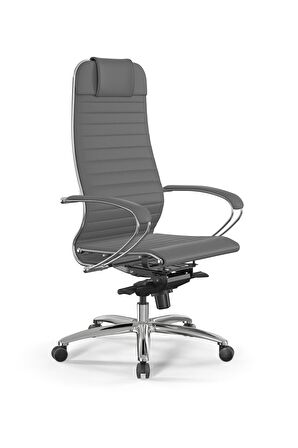 Samurai Ergonomik Deri Ofis Koltuğu / Çalışma Sandalyesi - F.2.1.49 Gri