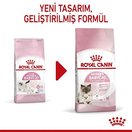 Royal Canin Mother&BabyCat Gebe/Laktasyondaki Anne ve Yavru Kedi için Kuru Kedi Maması 2kg