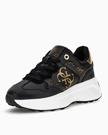 Guess Kadın Siyah Luckeı 4G Logolu Sneaker