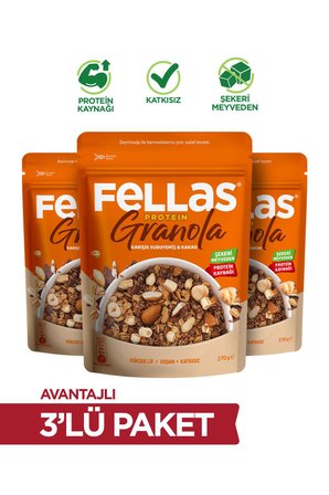Protein Granola - Karışık Kuruyemiş & Kakao 270g - 3'lü Paket