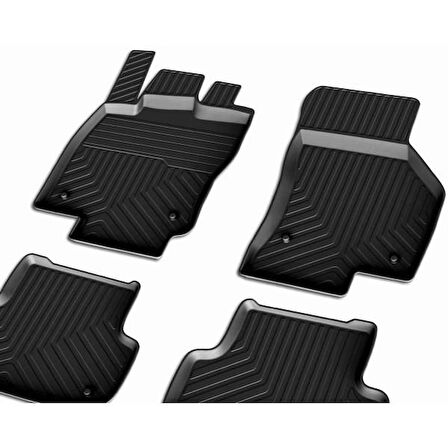 Skoda Octavia 3  Ferrous 4D Havuzlu Kauçuk Paspas 2013 2019