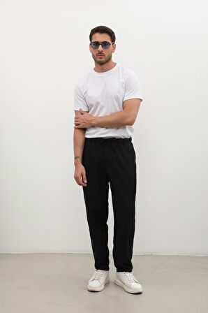 Erkek Beli Lastikli Baggy Pantolon