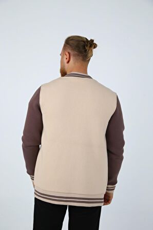 BRG Bej-Kahve Erkek Kolej Regular Fit Ceket