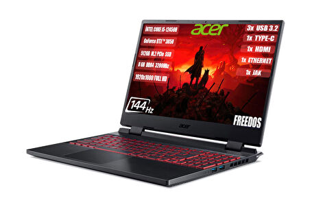 Acer Nitro 5 AN515-58-544K Intel I5-12450H 8GB 512GB SSD RTX3050 15.6" FHD IPS 144hz Freedos Taşınabilir Bilgisayar NH.QFJEY.007