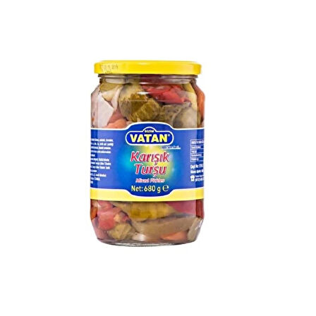 Vatan 680 gr Karışık Turşu