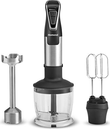 Homend Handmaid 1965h Inox, Çelik Bıçaklı Blender Set