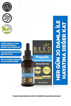 BEEO Propolis Suda Çözünebilir Damla 20 ml